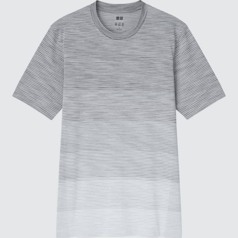 Uniqlo Dry-ex Crew Neck Magliette Grigie | MASHPI076