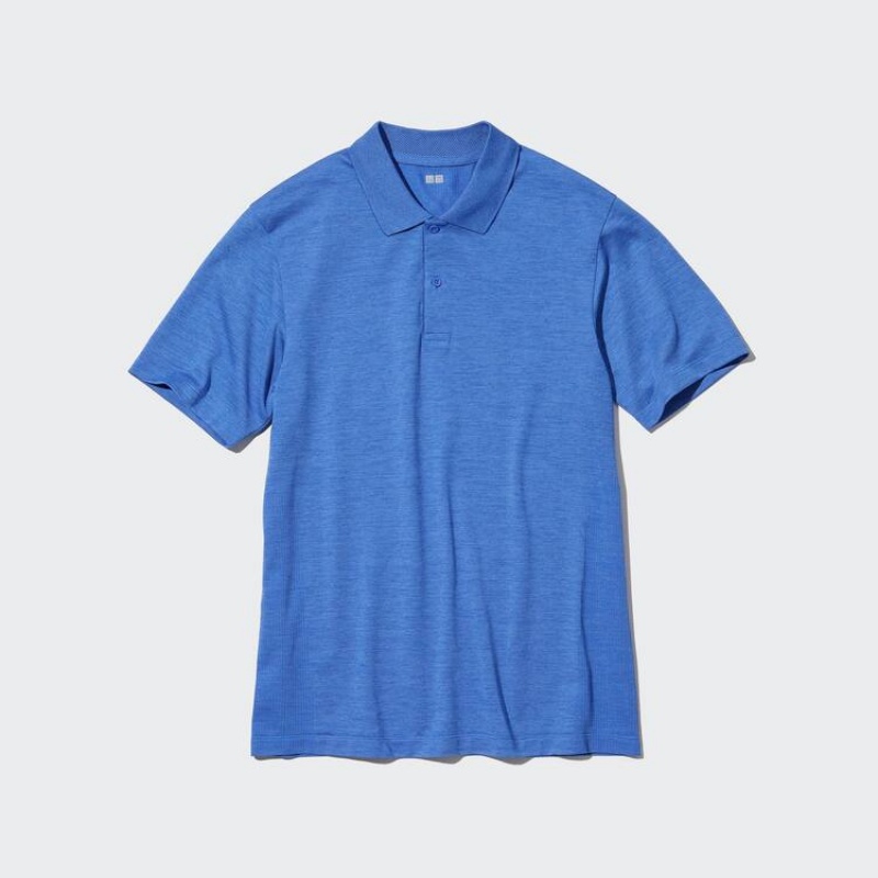 Uniqlo Dry-ex Magliette Polo Blu | CAYDZE215