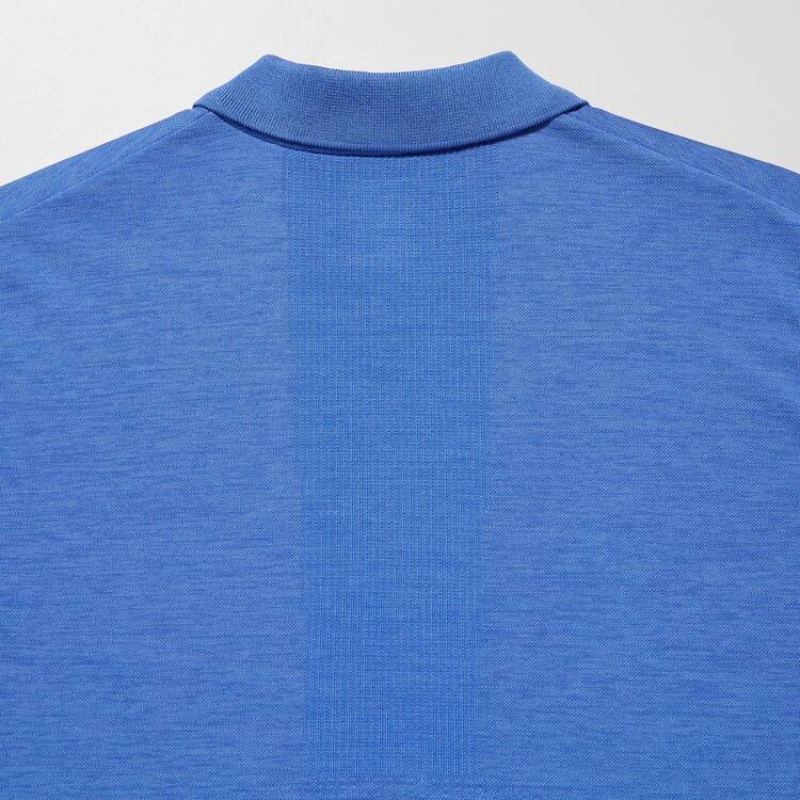 Uniqlo Dry-ex Magliette Polo Blu | CAYDZE215