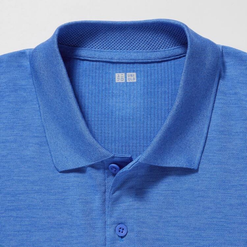 Uniqlo Dry-ex Magliette Polo Blu | CAYDZE215