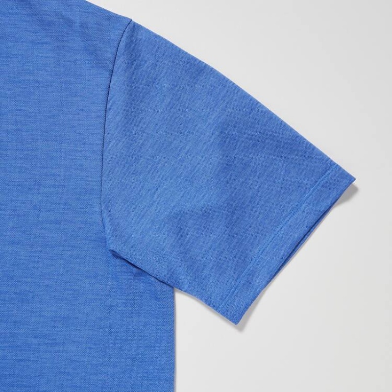 Uniqlo Dry-ex Magliette Polo Blu | CAYDZE215