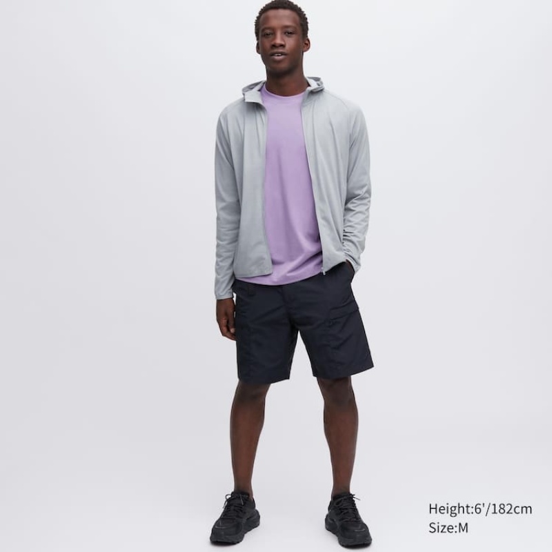 Uniqlo Dry-ex Uv Protection Zipped Giacche Grigie Chiaro | YCWBGP503