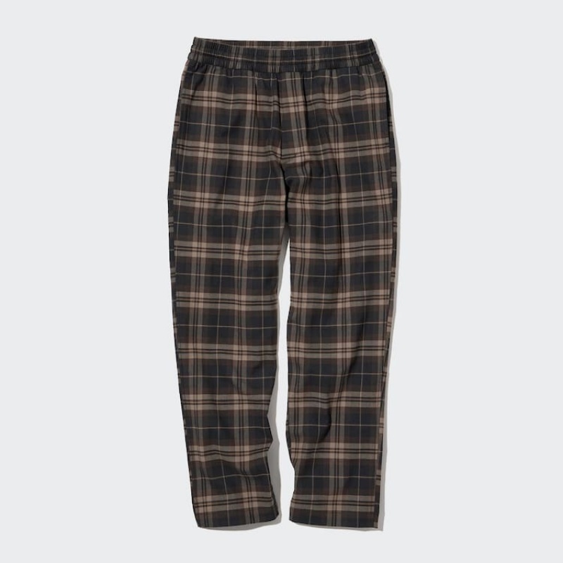 Uniqlo Flannel Ankle Length Loungewear Marroni | GLDATO659