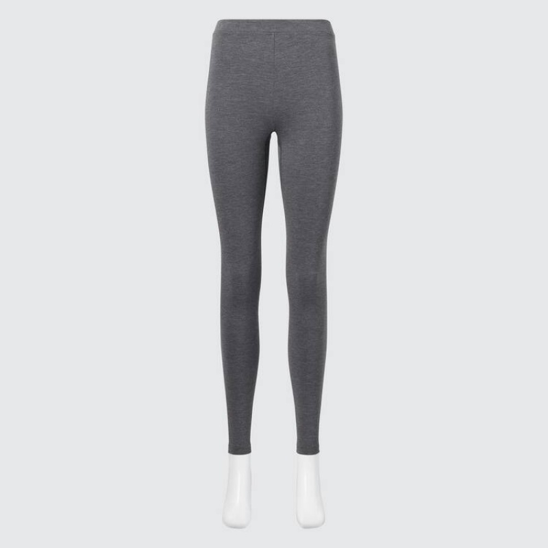 Uniqlo Heattech Extra Warm Cotone Thermal Leggings Grigie Scuro | OLYDAB234