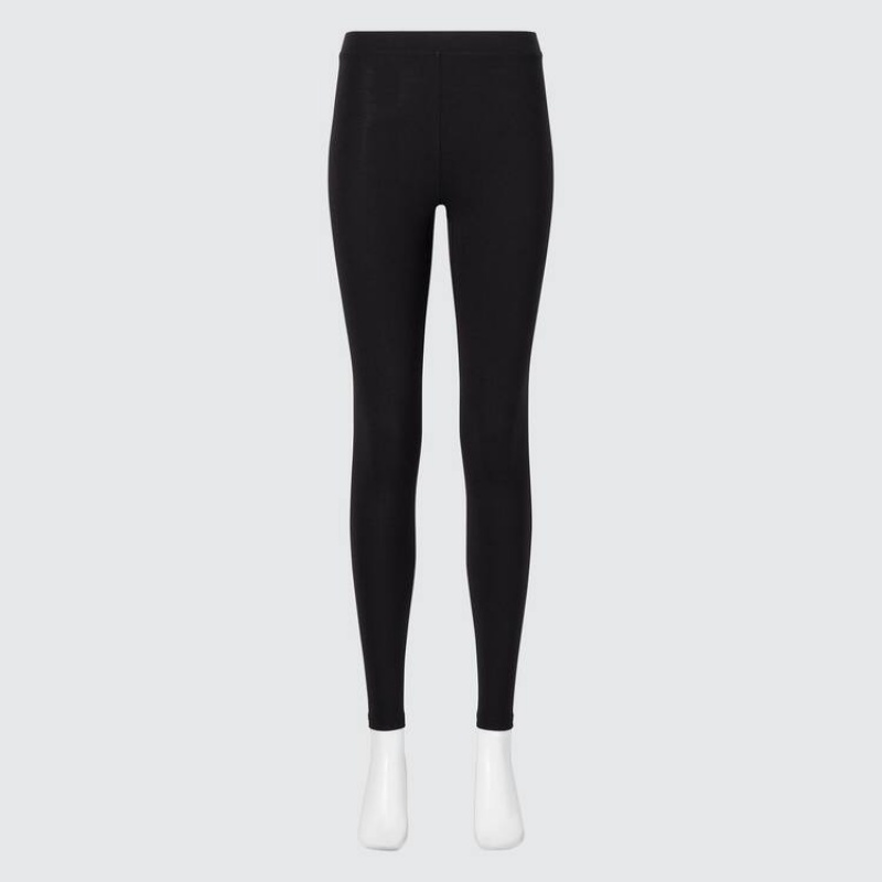 Uniqlo Heattech Extra Warm Cotone Thermal Leggings Nere | YCEPFH136