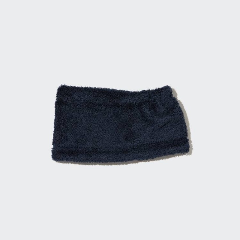 Uniqlo Heattech Fleece Neck Warmer Sciarpe Ragazza Blu Marino | CZFUSY465