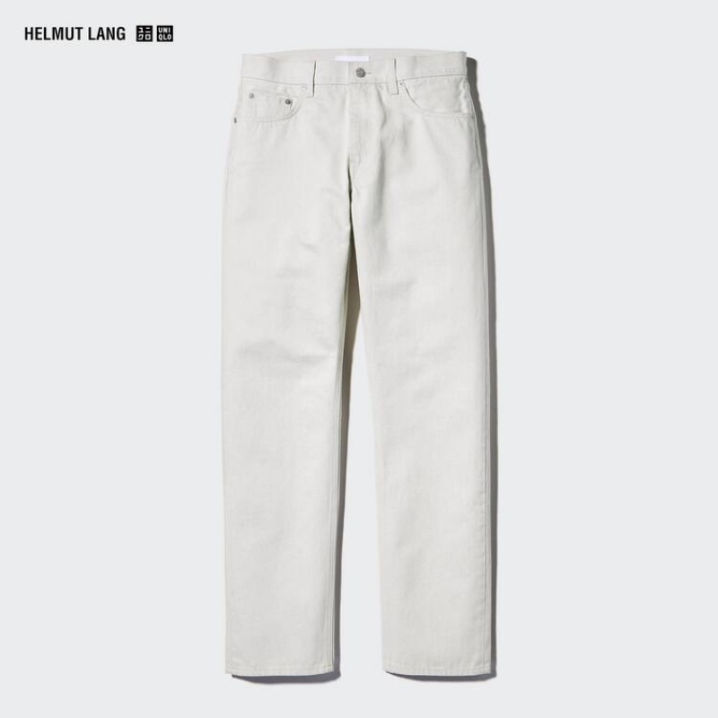 Uniqlo Helmut Lang Classiche Cut Jeans Bianche | SRGPYJ702