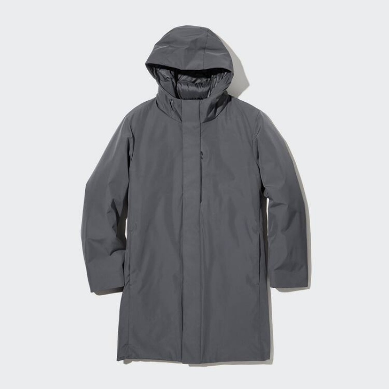 Uniqlo Ibrido Down Cappotti Grigie | OAGLQE598