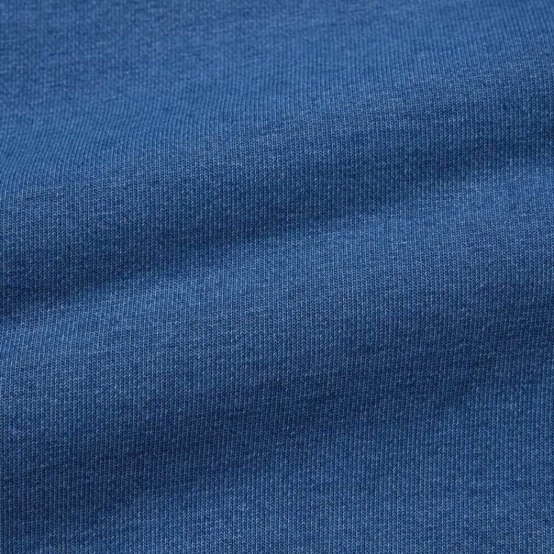 Uniqlo Indigo Sweat Half-zipped Pullover Felpe Blu | LOITBJ473