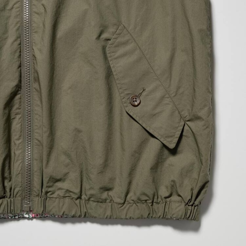 Uniqlo Ines De La Fressange Reversible Parka Verde Oliva | PTUBXH708