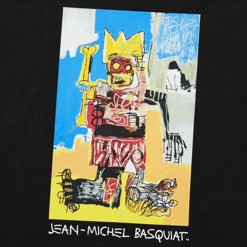 Uniqlo Jean-michel Basquiat Ut Grafica Magliette Nere | GURPLQ143