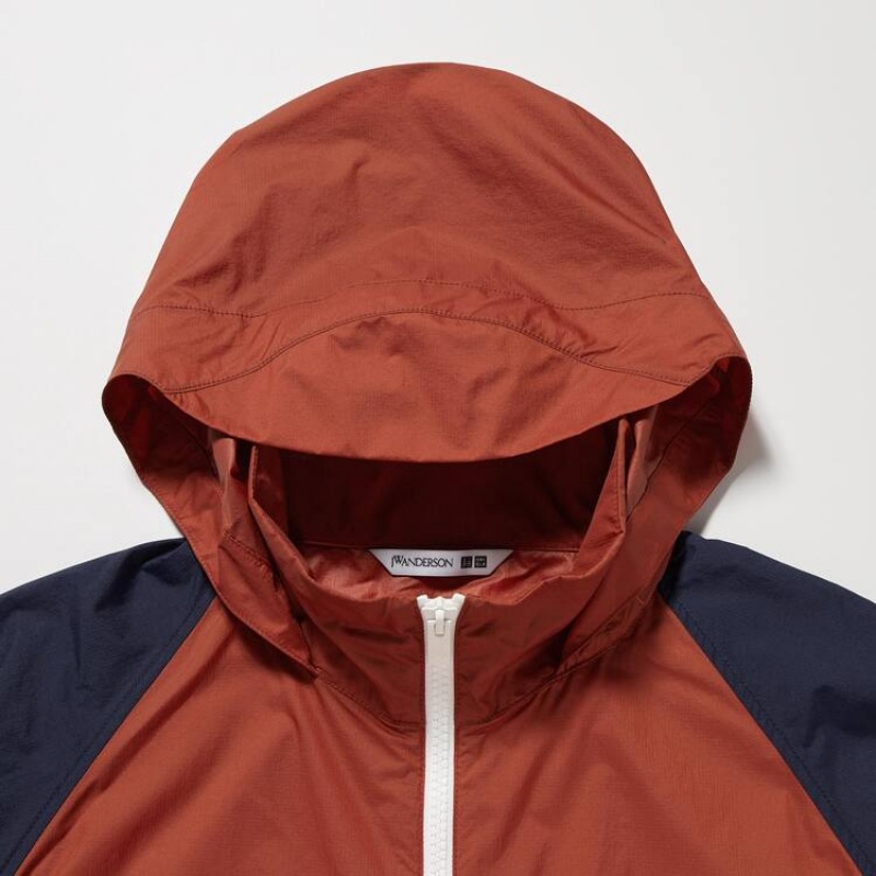 Uniqlo Jw Anderson Colour Block Uv Protection Parka Rosse | KRFPVZ398