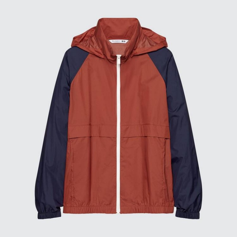 Uniqlo Jw Anderson Colour Block Uv Protection Parka Rosse | KRFPVZ398