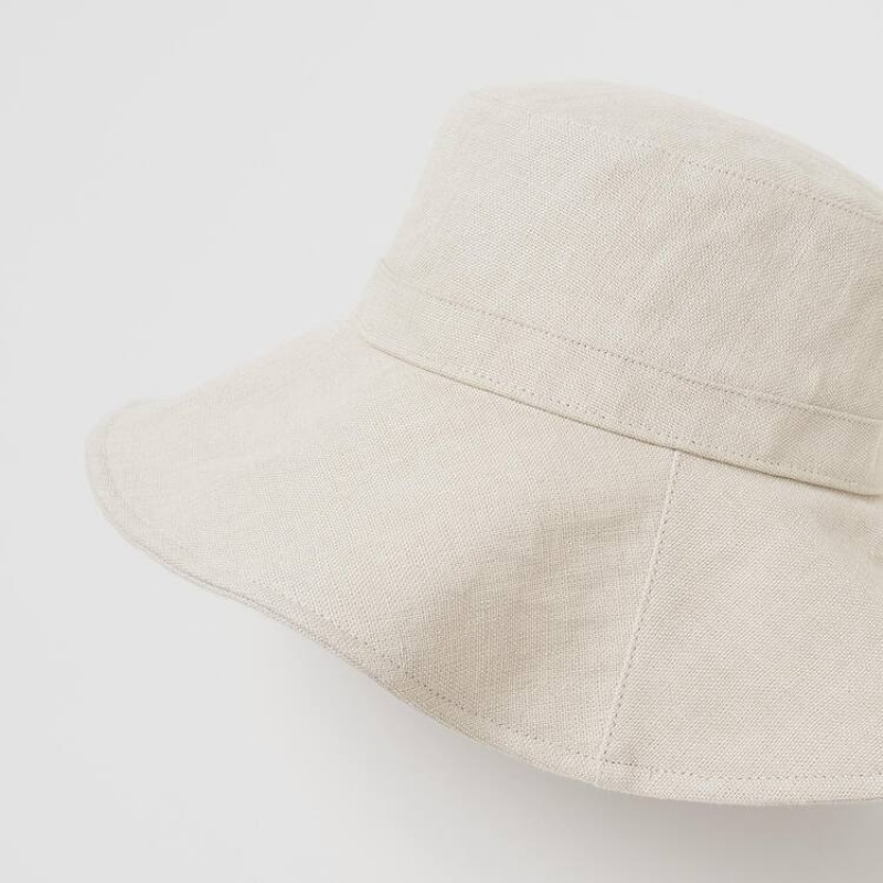 Uniqlo Larghe Brim Cappelli Beige | FWCJKB851