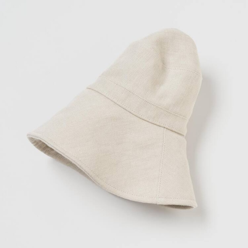 Uniqlo Larghe Brim Cappelli Beige | FWCJKB851