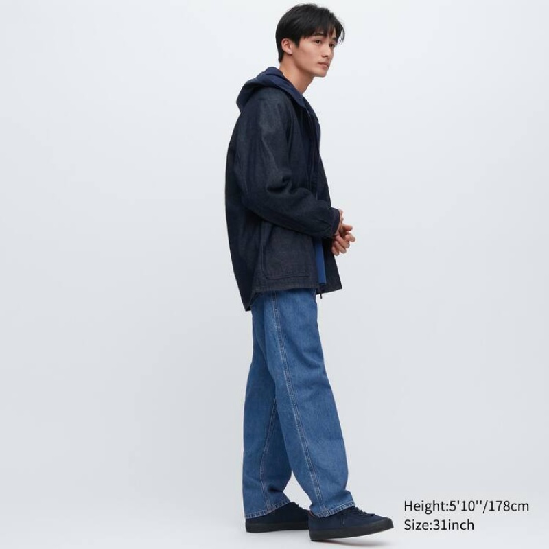 Uniqlo Larghe Leg Jeans Blu | QPDURX394