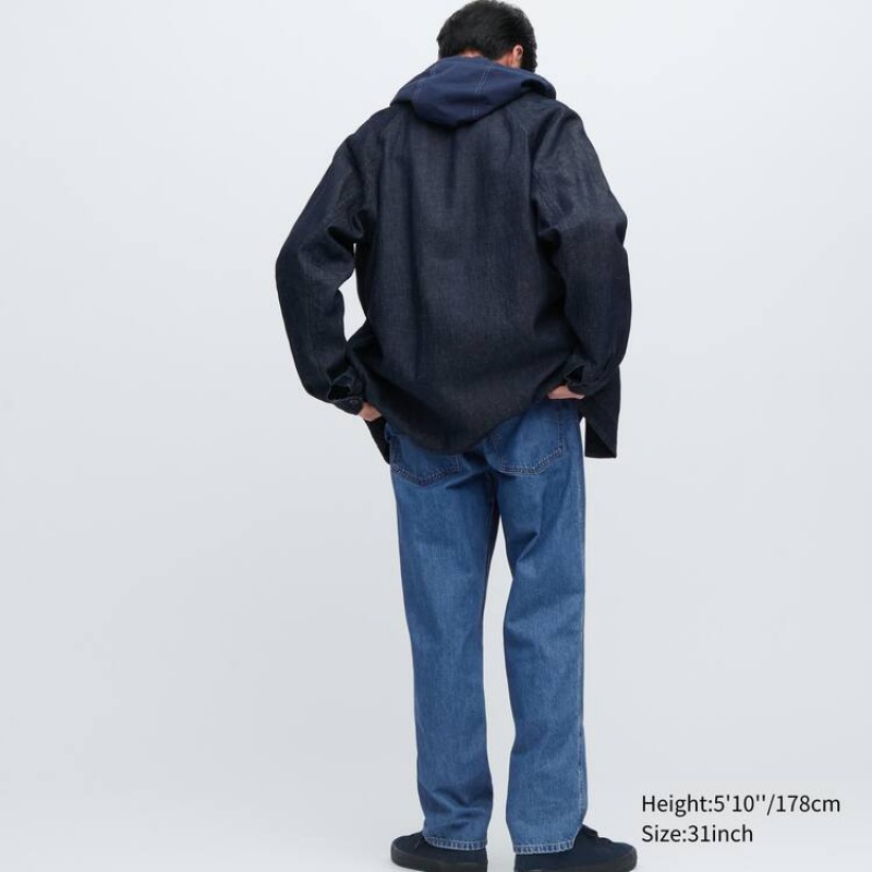 Uniqlo Larghe Leg Jeans Blu | QPDURX394