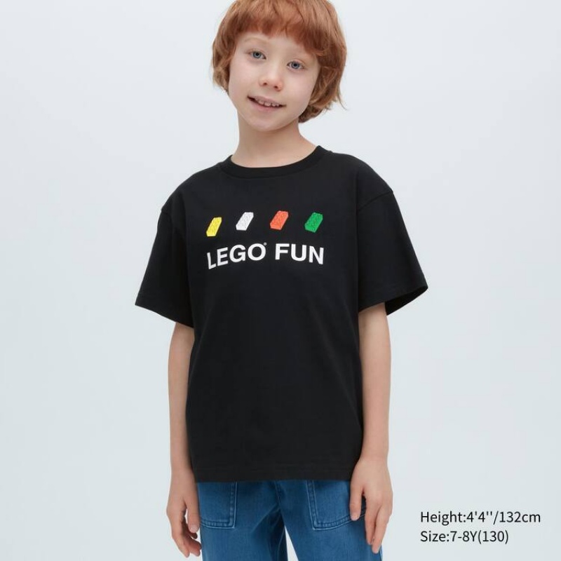 Uniqlo Lego® City Ut Grafica Magliette Ragazza Nere | KDXBFE103