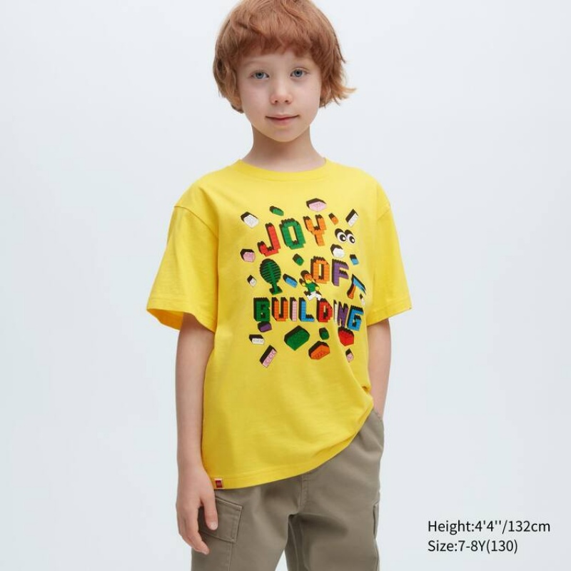 Uniqlo Lego® City Ut Grafica Magliette Ragazza Gialle | XISQCO061