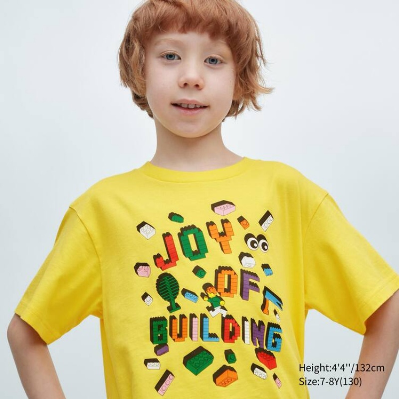 Uniqlo Lego® City Ut Grafica Magliette Ragazza Gialle | XISQCO061