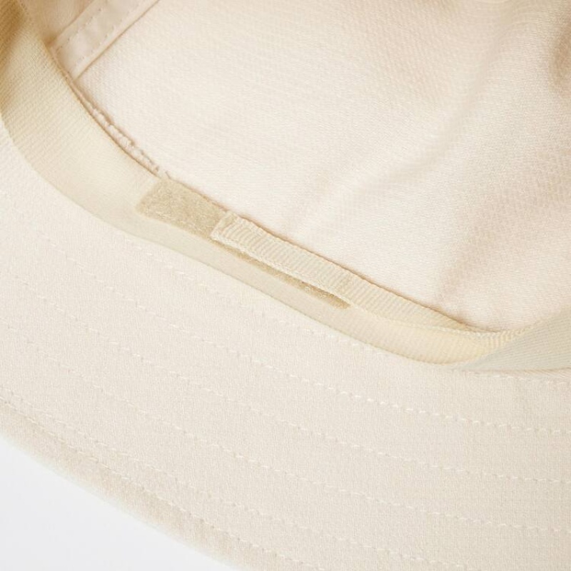 Uniqlo Linen Blend Bucket Cappelli Bianche | WVFZGY986