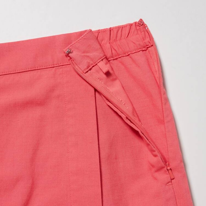 Uniqlo Linen Blend Skort Gonne Rosa | AKBTYI819