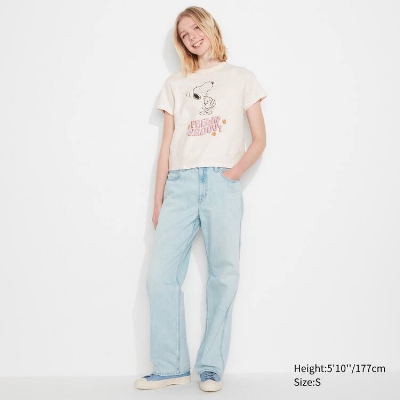 Uniqlo Love Sunshine & Peanuts Ut Grafica Magliette Bianche | HZIAEF386