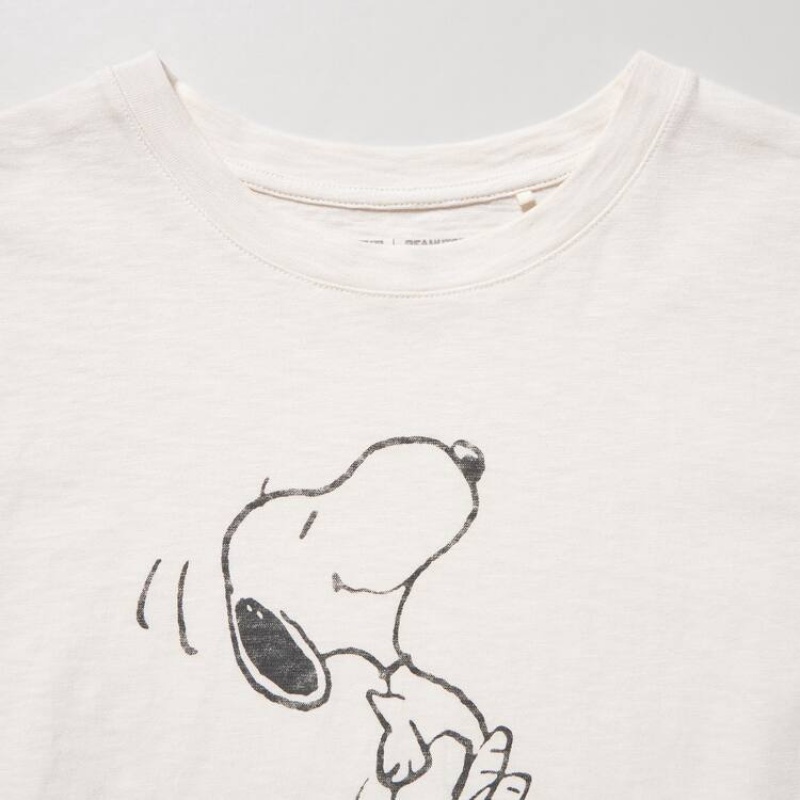 Uniqlo Love Sunshine & Peanuts Ut Grafica Magliette Bianche | HZIAEF386