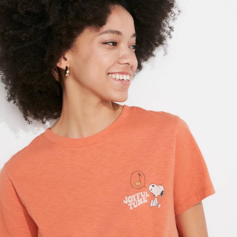 Uniqlo Love Sunshine & Peanuts Ut Grafica Magliette Arancioni | CBYHGJ054