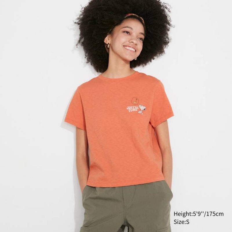 Uniqlo Love Sunshine & Peanuts Ut Grafica Magliette Arancioni | CBYHGJ054