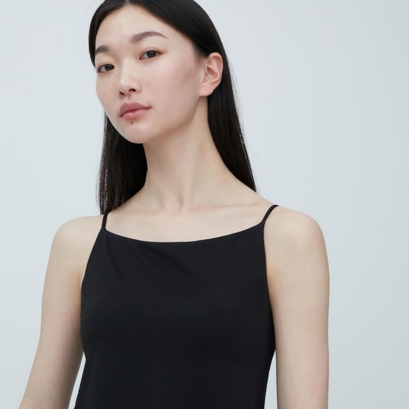 Uniqlo Mame Kurogouchi Airism Plunge Slip Reggiseni Nere | JBTMLA178