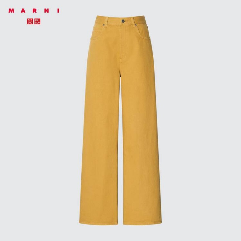 Uniqlo Marnigy Jeans Gialle | QGHEAV620