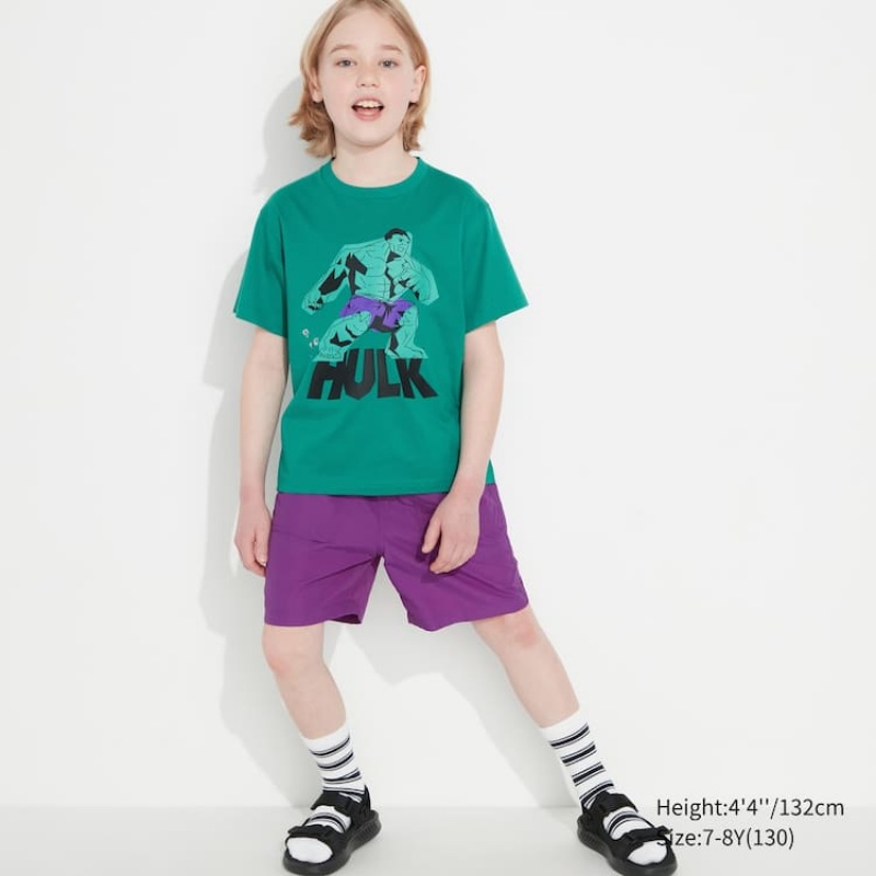 Uniqlo Mfa Utgp2023 Grafica Magliette Ragazza Verdi | VKORCD412