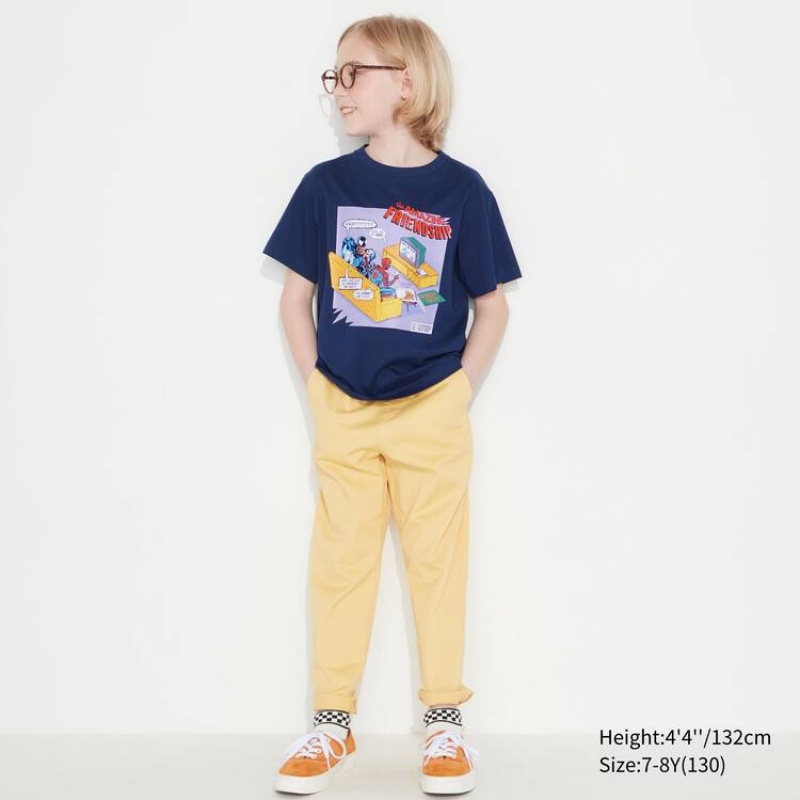 Uniqlo Mfa Utgp2023 Grafica Magliette Ragazza Blu Marino | NYGTFV537