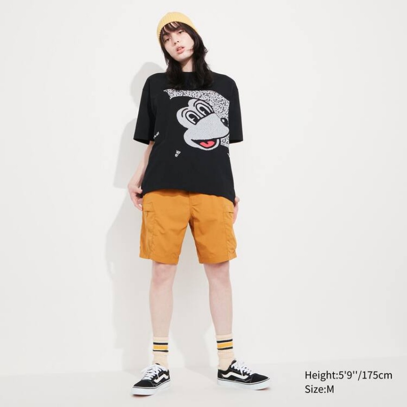 Uniqlo Mickey X Keith Haring Ut Grafica Magliette Nere | NVIHFL864