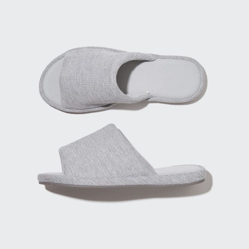 Uniqlo Open Punta Waffle Pantofole Grigie | PQAFUO369