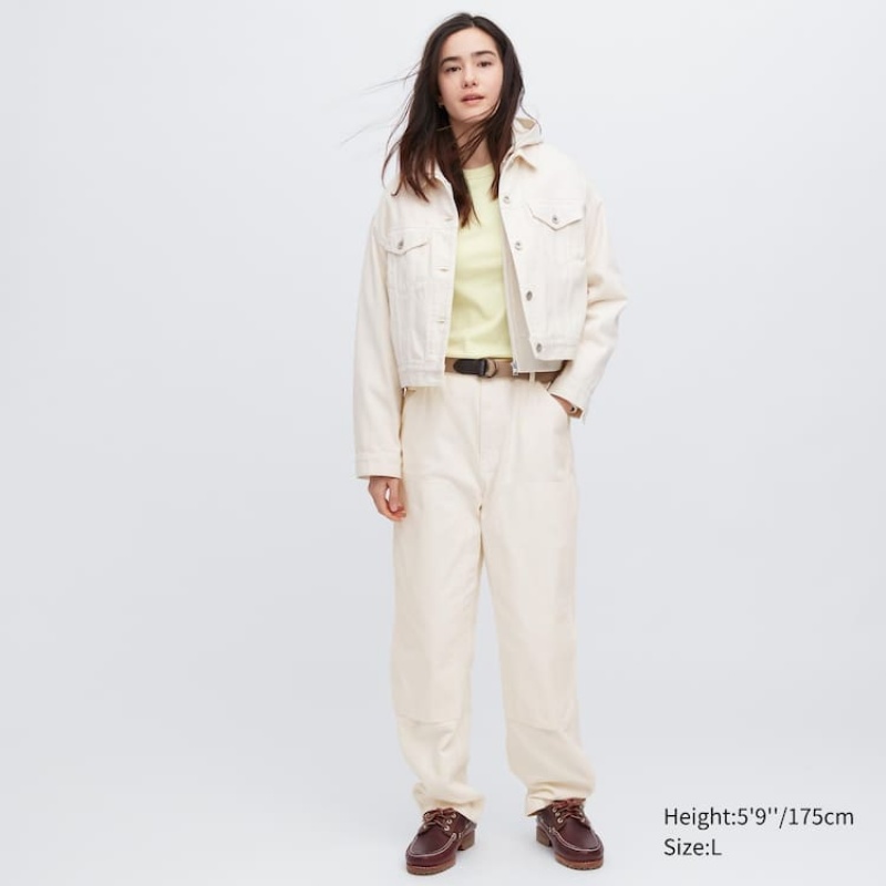 Uniqlo Painter Pantaloni Bianche | GCPWUE576