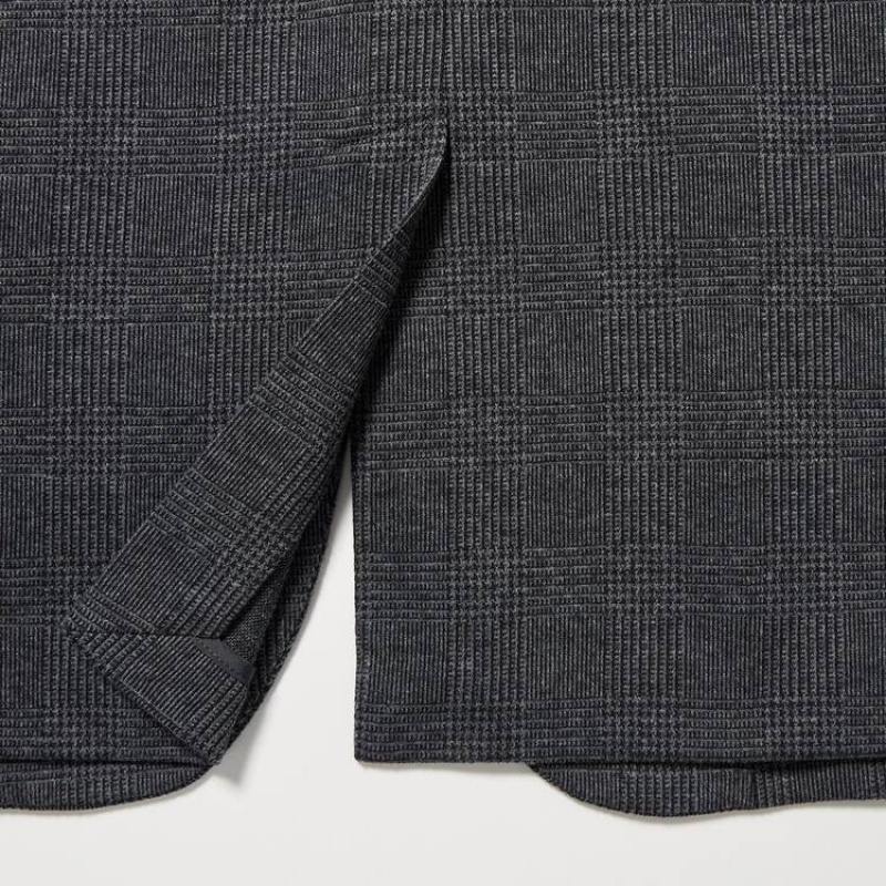 Uniqlo Patterned Comfort Giacche Grigie | VZLBRK340