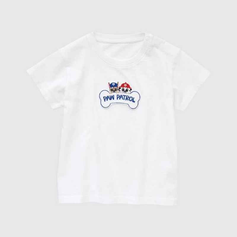 Uniqlo Paw Patrol Ut Grafica Magliette Neonato Bianche | PFJGTM983