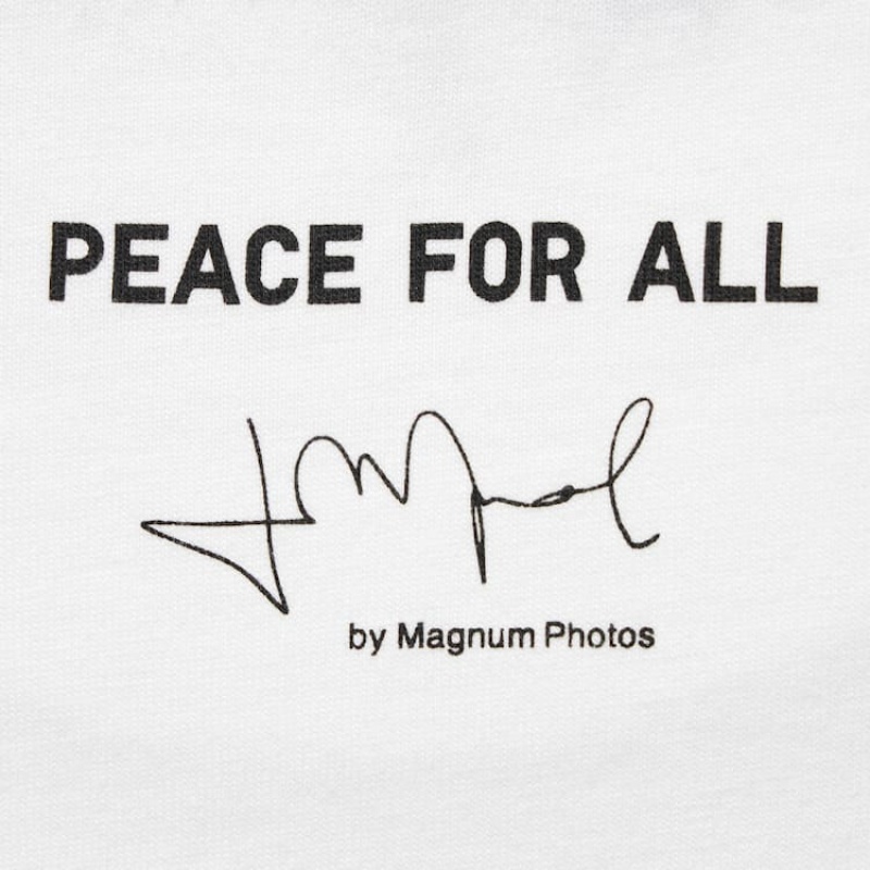 Uniqlo Peace For All Ut Grafica (Cristina De Middel) Magliette Bianche | IQETJZ759