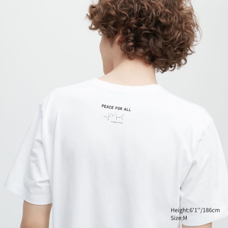 Uniqlo Peace For All Ut Grafica (Cristina De Middel) Magliette Bianche | DBMECZ896