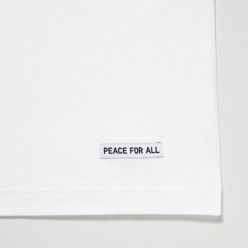 Uniqlo Peace For All Ut Grafica (Jonathan Anderson) Magliette Bianche | DOFGNW975