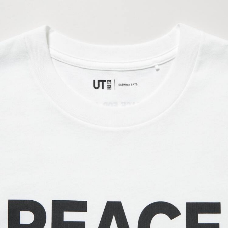 Uniqlo Peace For All Ut Grafica (Kashiwa Sato) Magliette Bianche | LHMCKE069