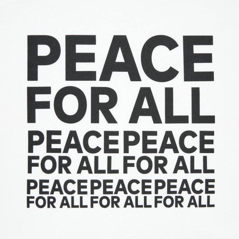 Uniqlo Peace For All Ut Grafica (Kashiwa Sato) Magliette Bianche | LHMCKE069