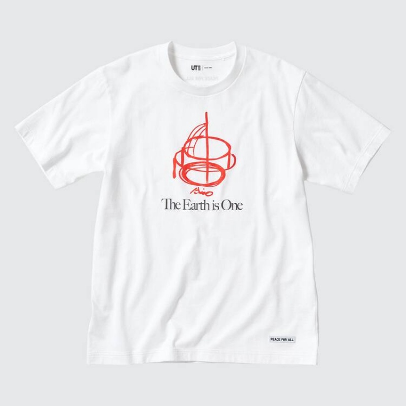 Uniqlo Peace For All Ut Grafica (Tadao Ando) Magliette Bianche | LBFDWR720