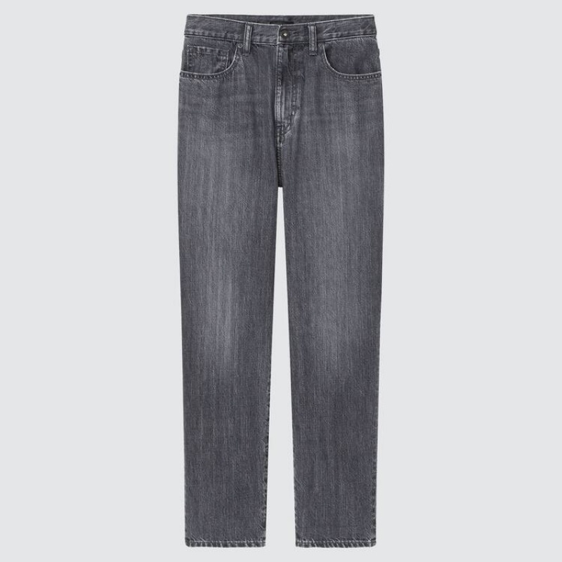 Uniqlo Peg High Rise Ankle Length (2021 Season) Jeans Grigie | ADBCJW304