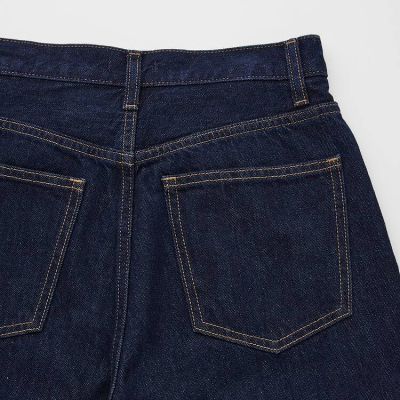 Uniqlo Peg High Rise Jeans Blu Marino | IXPOTF126