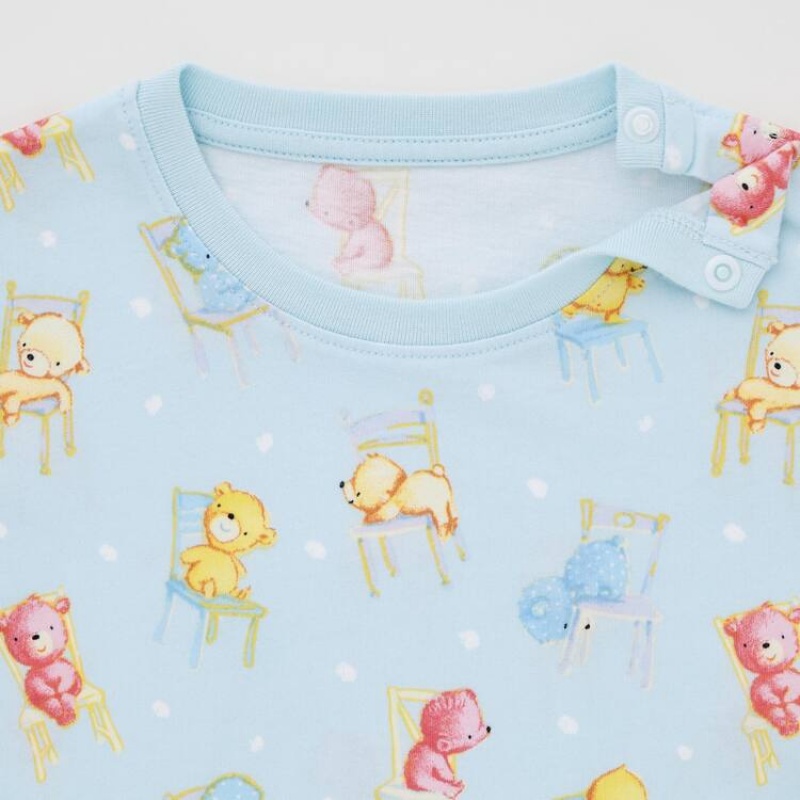 Uniqlo Picturebook Ut Grafica Magliette Neonato Blu Chiaro | IMUXPK971