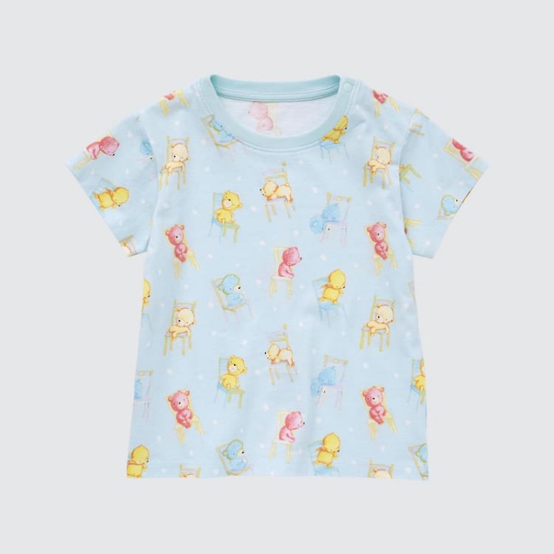 Uniqlo Picturebook Ut Grafica Magliette Neonato Blu Chiaro | IMUXPK971