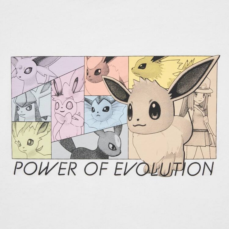 Uniqlo Pokemon Ut Grafica Magliette Ragazza Bianche | GMBTVP091